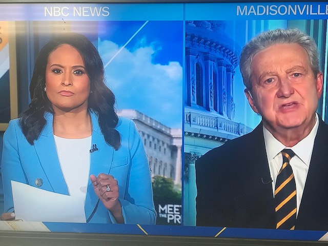 Gemma Daily (@thegemmadaily) on Twitter photo Why on earth would <a href="/kwelkernbc/">Kristen Welker</a> from <a href="/MeetThePress/">Meet the Press</a> have Sen John Kennedy on her show when she knows that he is going to lie and present a fully manufactured story in his fake accent to the viewers? This makes her complicit in the lies. Have quality people on the show who would be Why on earth would <a href="/kwelkernbc/">Kristen Welker</a> from <a href="/MeetThePress/">Meet the Press</a> have Sen John Kennedy on her show when she knows that he is going to lie and present a fully manufactured story in his fake accent to the viewers? This makes her complicit in the lies. Have quality people on the show who would be