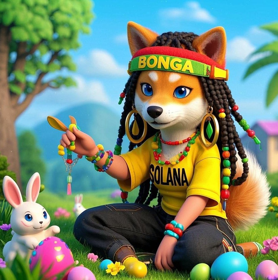 donebelive2's tweet photo. @BongaSolana She out here turning Easter into a full-blown psytrance festival!
Spring vibes, high tides, and dyed fur , only $Bonga can pull that off.
Wishing the whole Solana fam a trippy, happy #Easter420 ! 
Let’s bloom and boom! https://t.co/uQnOXSCKN7