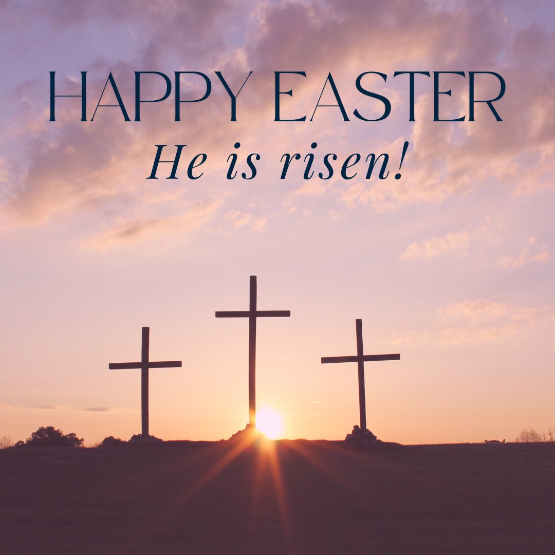 God Is Risen He is risen! God gave his one and only Son to die for our sins so we ...