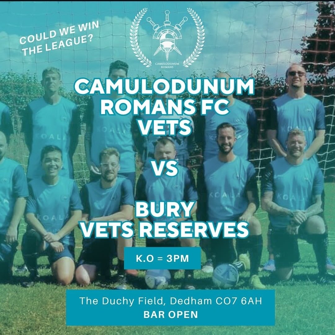 Our Vets side are a point away from winning the league, Bar open, Sunshine (Hopefully) come enjoy the game.