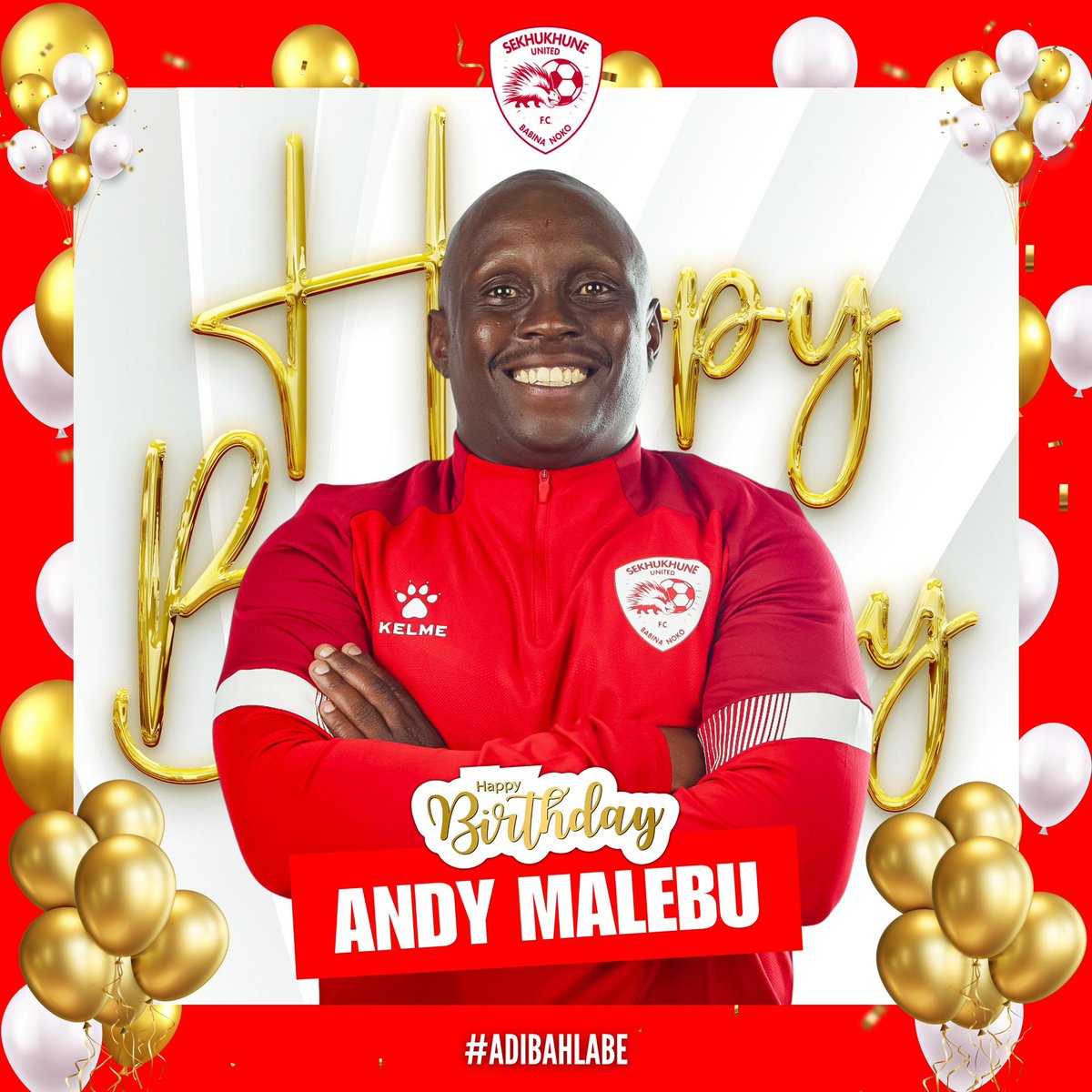 SekhukhuneFc's tweet photo. Please join us as we celebrate & wish Andy Malebu a Happy Birthday.
Babina Noko family wishes you many more years of greatness βGatusoβ
πππππππππ
#Adibahlable https://t.co/BZwwNgCnAK