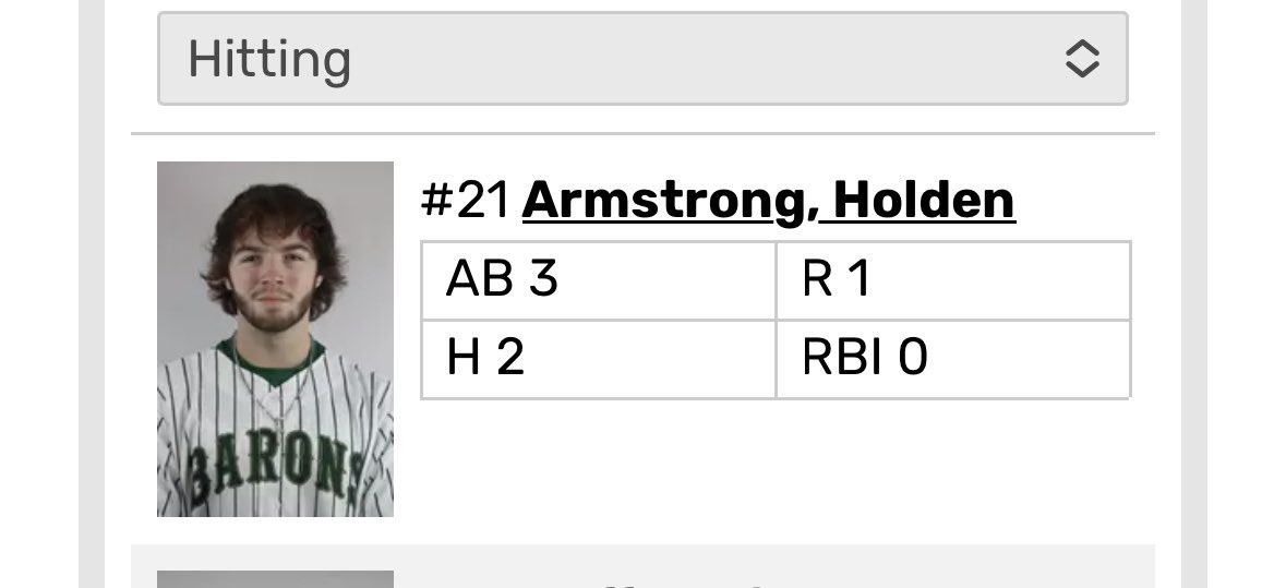harmstrong_21's tweet photo. 2 for 3 with a run against Allegheny college https://t.co/haZRLuxqTH