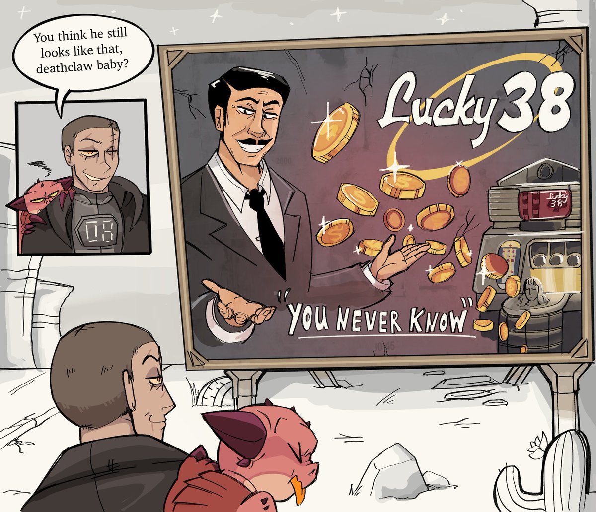 SketchyVillain's tweet image. "You never know!"- based on Fallout Season 2 leaks &lt;3
#fallout #falloutnewvegas