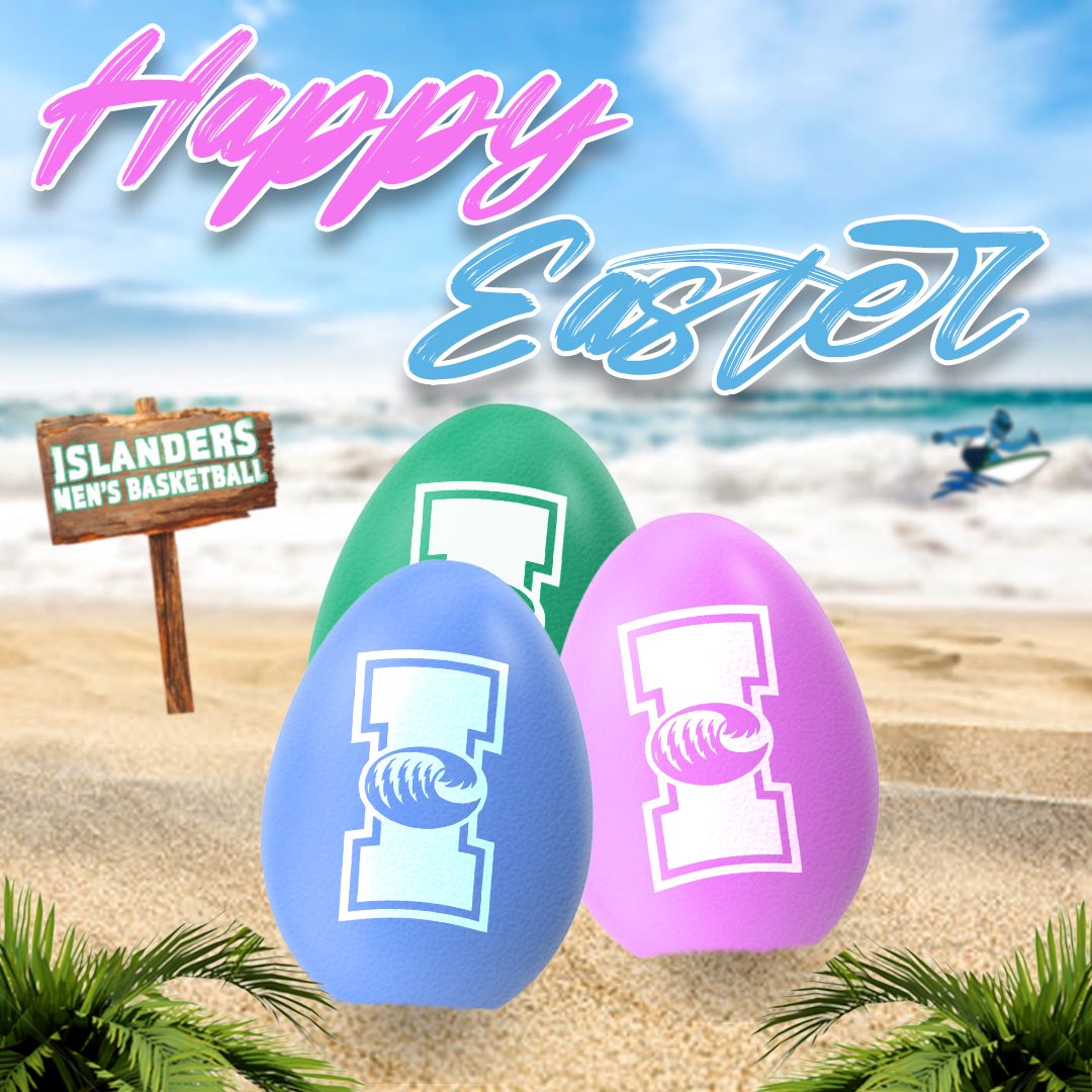 Happy Easter, from Islanders Men’s Basketball!

#ShakasUp 🤙 #ShawTime 🏀 #IslandU🌴