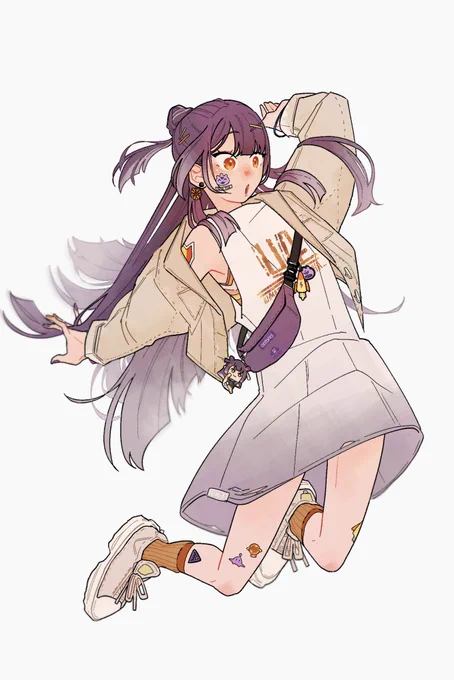 カジュアルな服も似合いそう #Yotsuh_Art 