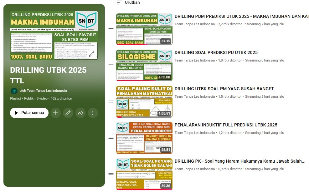 Team Tanpa Les Indonesia✨ tweet media