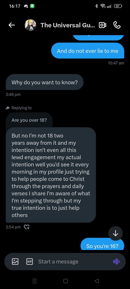 GladiVorina's tweet photo. Be Careful around @universeguards, he is a minor, who interacts with a lot of NSFW Accounts! https://t.co/U31M79VL92