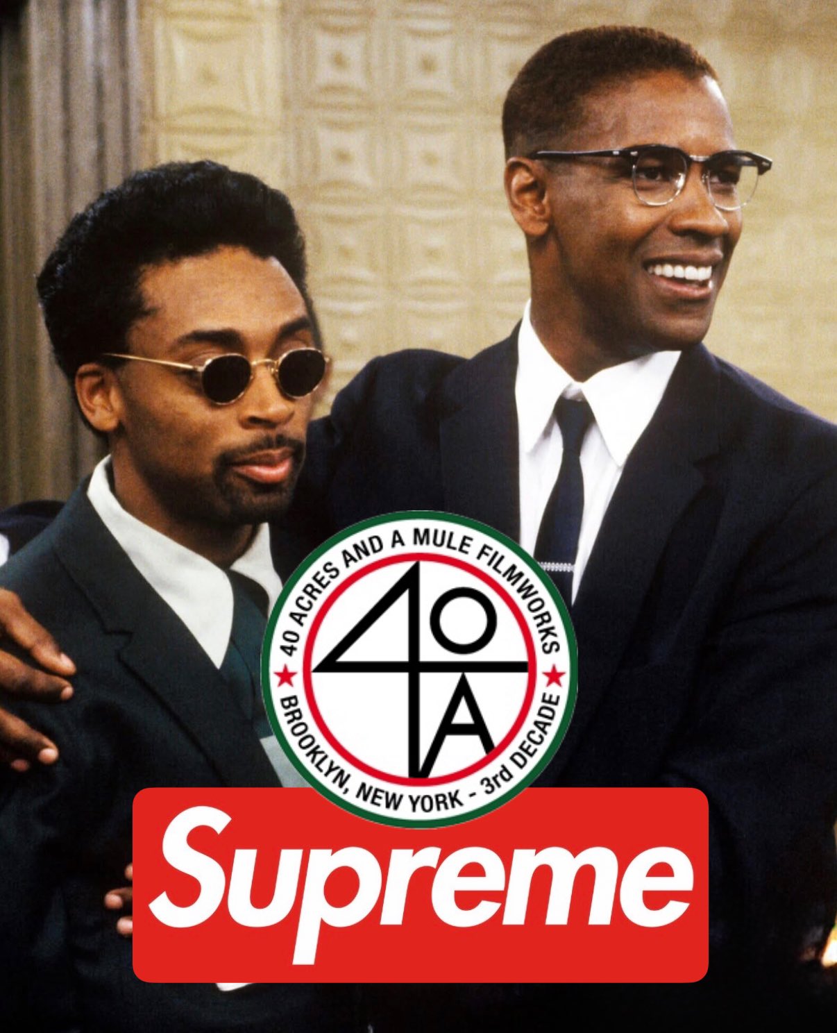 Supreme 40 Acres Malcolm X Varsity