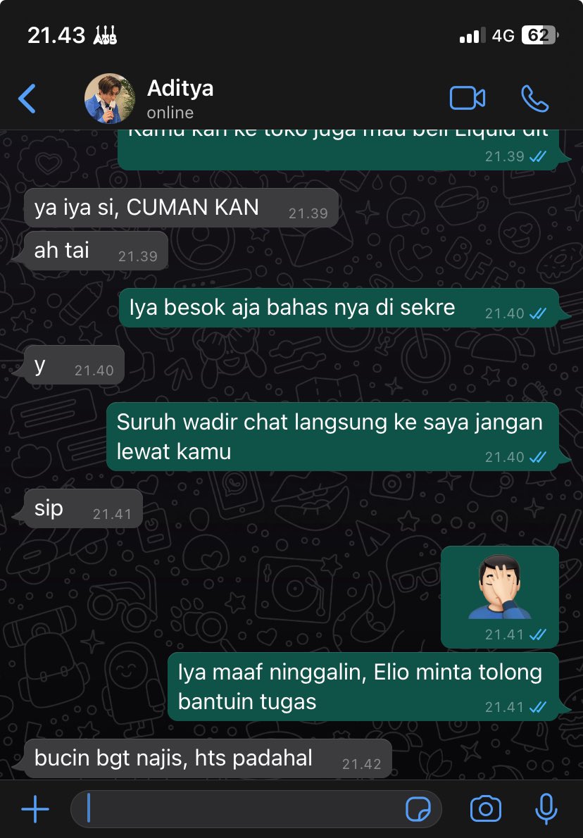 awalnya si adit emang ada ya…