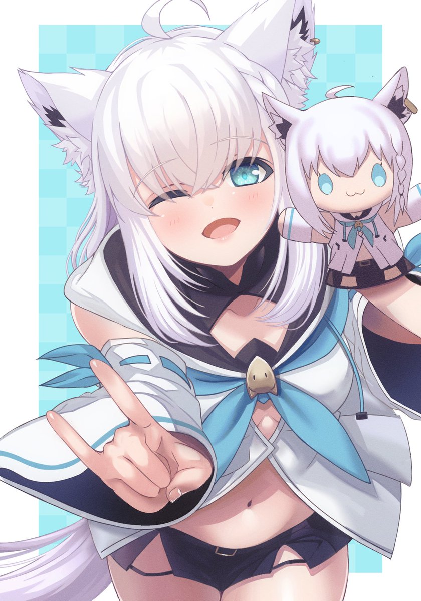 フブちゃん！✨
パペットを添えて・・・
#絵フブキ