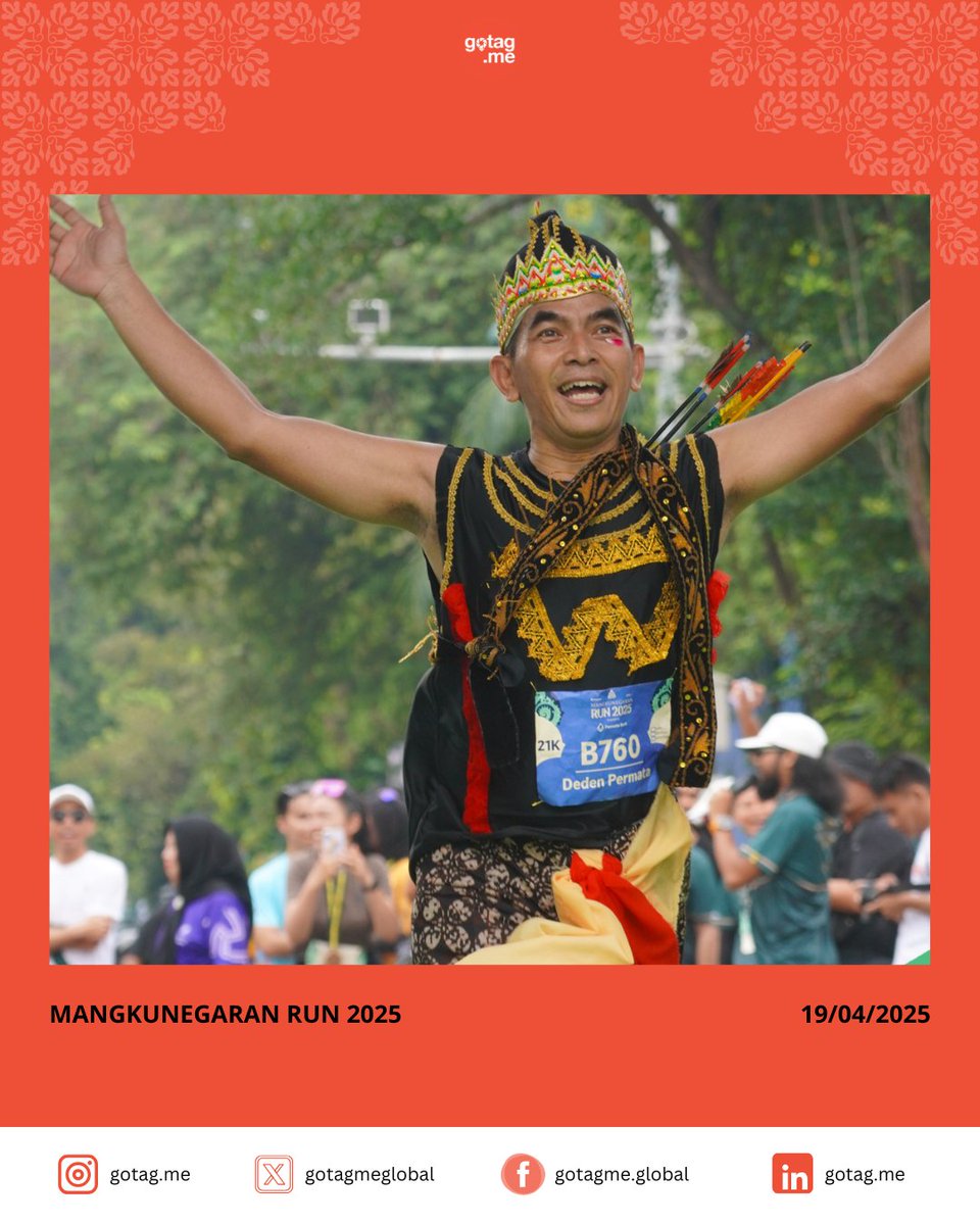 gotagmeglobal's tweet photo. Terima kasih, Solo. Terima kasih, Nusantara. Mangkunegaran Run bukan sekadar lomba lari, ia adalah perayaan budaya, semangat, dan kebersamaan. Saking Solo, salam hangat tumrap panjenengan sedaya! ❤️

#MangkunegaranRun2025 #MNRun2025 #GotagMe https://t.co/96v5Fc2o8J