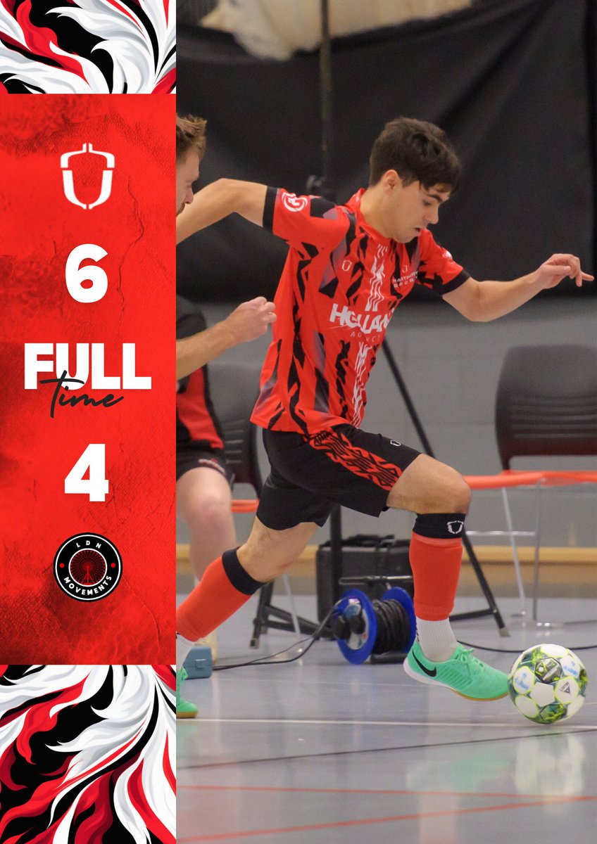 Hartpury Futsal Club (@hartpuryfutsal) on Twitter photo Full Time | ⏰
<a href="/hartpuryfutsal/">Hartpury Futsal Club</a> 6-4 LDN Movements
SEMI-FINALS BOUND! 👀
A huge win for the #Acorns against a strong LDN side within the <a href="/FA_NFS/">FA National Futsal Series</a> League Cup QF’s!👏
Goals: ⚽️
Barcelos x 3
Jagpal x 2
O.Desborough
🔴⚫️
#ProudToBelong #DNA Full Time | ⏰
<a href="/hartpuryfutsal/">Hartpury Futsal Club</a> 6-4 LDN Movements
SEMI-FINALS BOUND! 👀
A huge win for the #Acorns against a strong LDN side within the <a href="/FA_NFS/">FA National Futsal Series</a> League Cup QF’s!👏
Goals: ⚽️
Barcelos x 3
Jagpal x 2
O.Desborough
🔴⚫️
#ProudToBelong #DNA