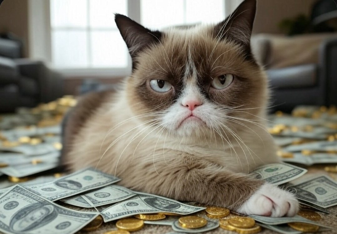 Grumpy_Catcoinn's tweet photo. This is how we wake up today thanks to the market 😎💪🔥🔥 https://t.co/p63PM0100T