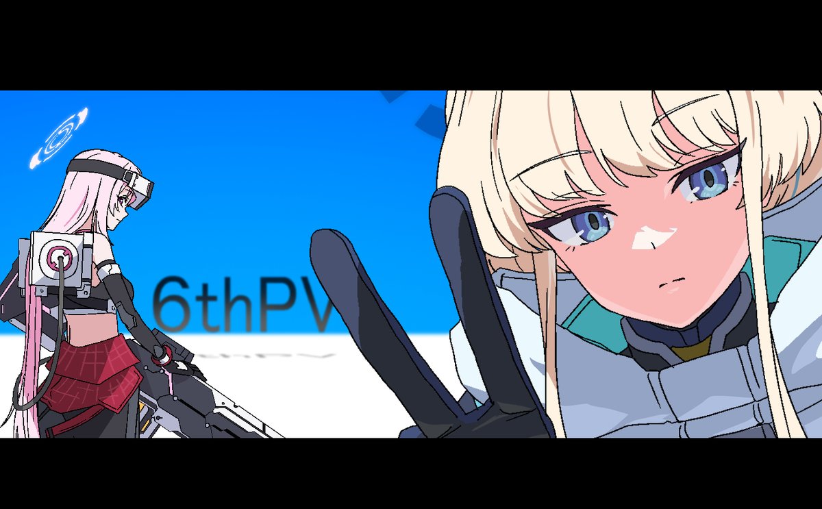 ブルーアーカイブ 6th PV】LO/原画で参加しました! トキとエイミの