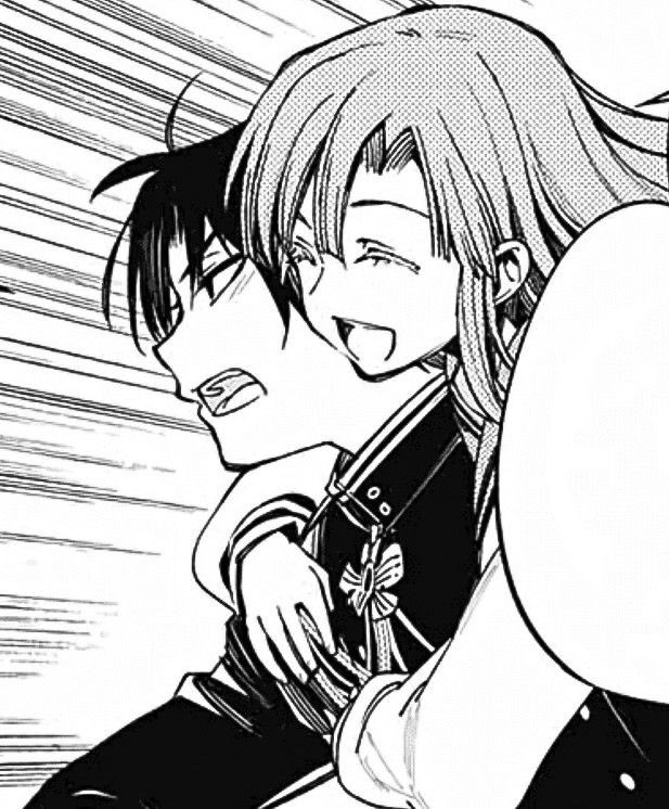 Guren’s blush when he’s hugged by Mahiru <3