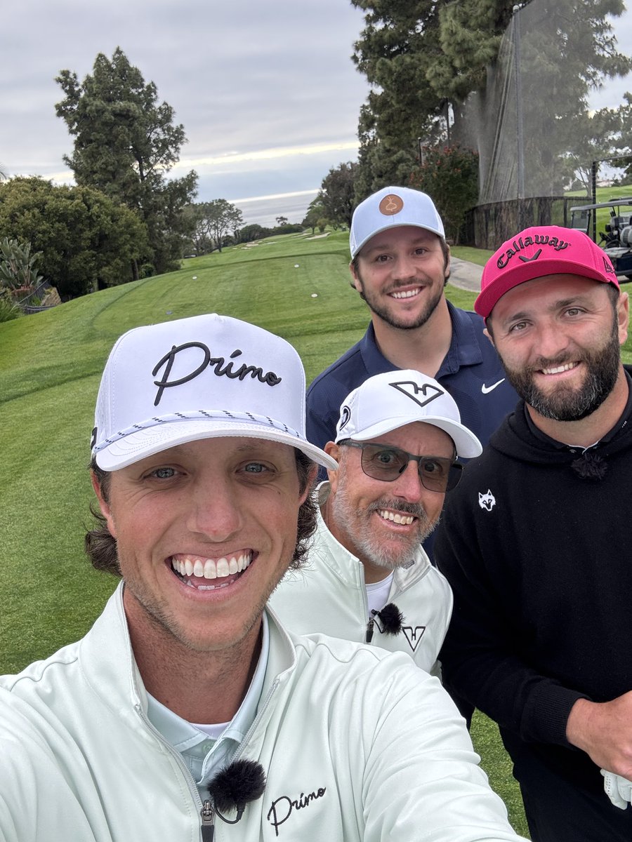 GrantHorvatGolf's tweet photo. 🚨Tomorrow 12 pm EST. 🚨
Josh Allen and Jon Rahm 2v2 drops! https://t.co/lKrqRmNMwW