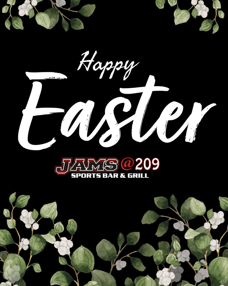 Happy Easter from all of us @ JAMS! Wishing you a joyful day filled with love and celebration. 

We’re OPEN today from 11:30am to 6pm — come spend the holiday with us!