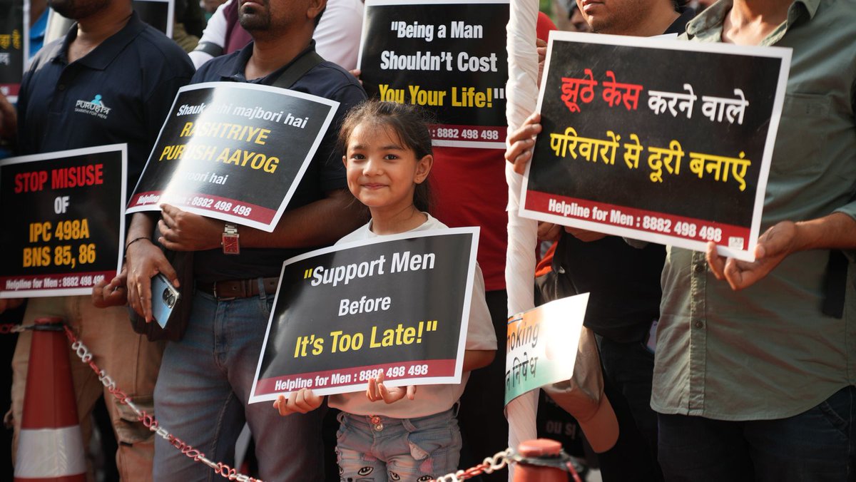 My daughter needs me as a father and I need her as my daughter for all the lifetimes.

She always comes with me to all the events of Men's Rights Activism and she willingly supports the cause of Men's Rights and she actively participated in Satyagraha For Men
#SatyagrahaForMen