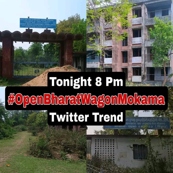 #OpenBharatWagonMokama 
Re open।#OpenBharatWagonMokama