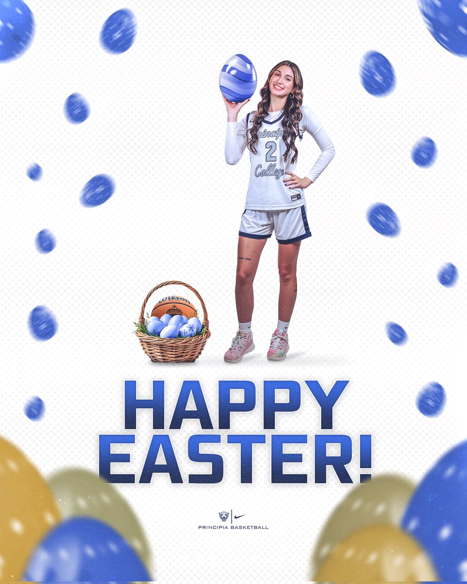 Happy Easter to Everyone from Principia College Women's Basketball