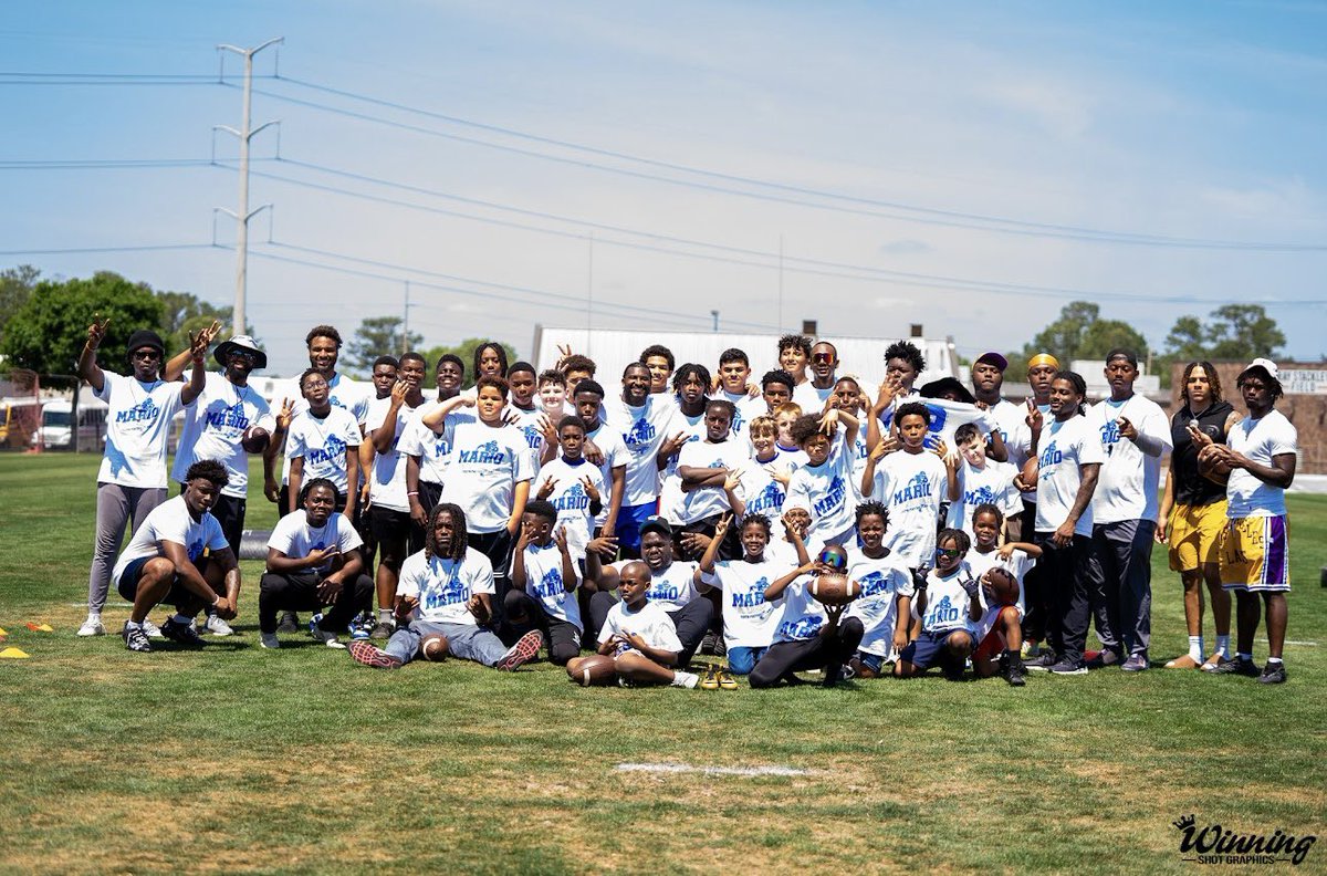 mario_anderson2's tweet photo. Hosting my first youth football camp was more than just a dream come true—it was a powerful reminder of why I do what I do. Being able to pour into the next generation, teach them the game, and speak life into their futures means everything to me. https://t.co/u4wPUSsIfI