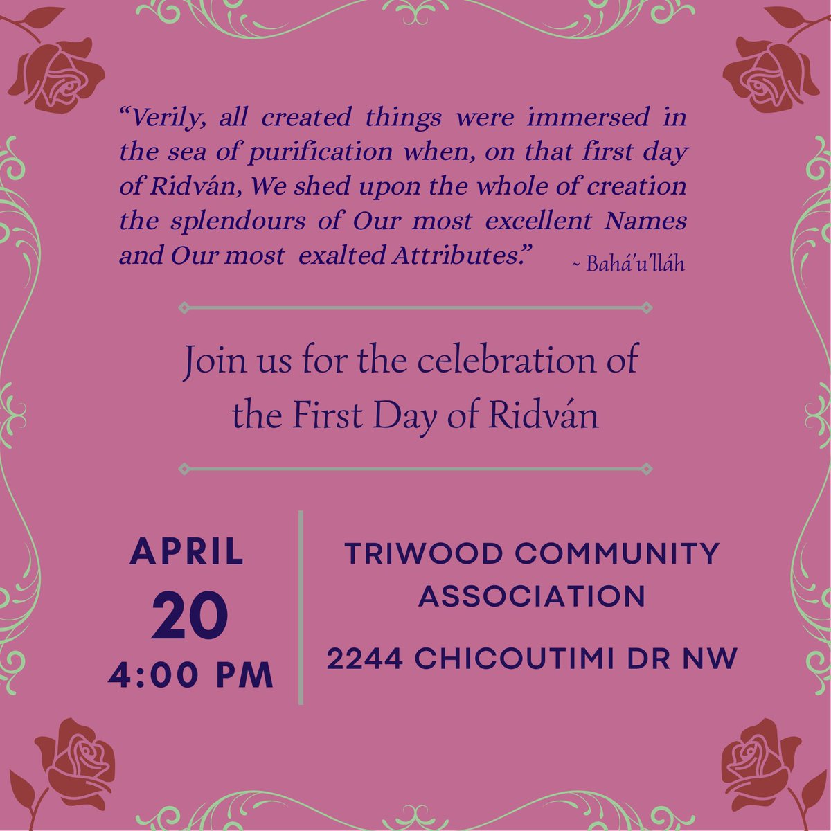 calgarybahai's tweet photo. Today in Calgary. All are welcome! https://t.co/wOhEgl0Cfx