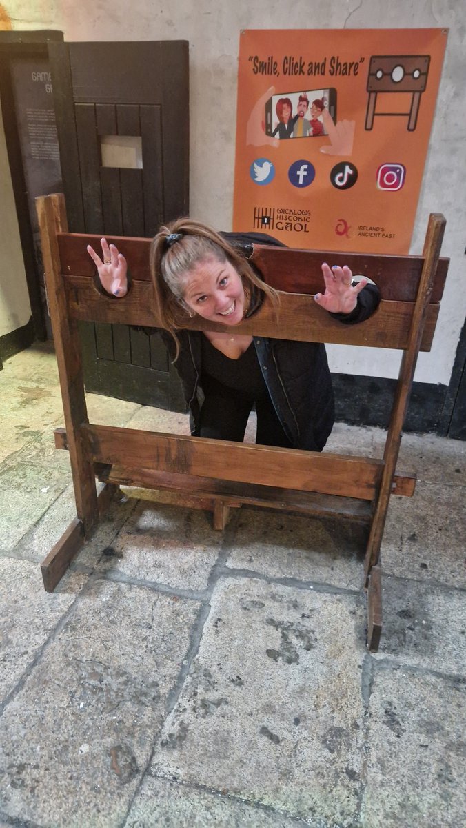 RuthyMcD's tweet photo. Fun afternoon local touristing and making a ham of myself at Wicklow Gaol. We did the VR tour also which I thought was cool.
#Mc2025 #wicklow #wicklowgaol #touristing https://t.co/5lfgzGDlqC