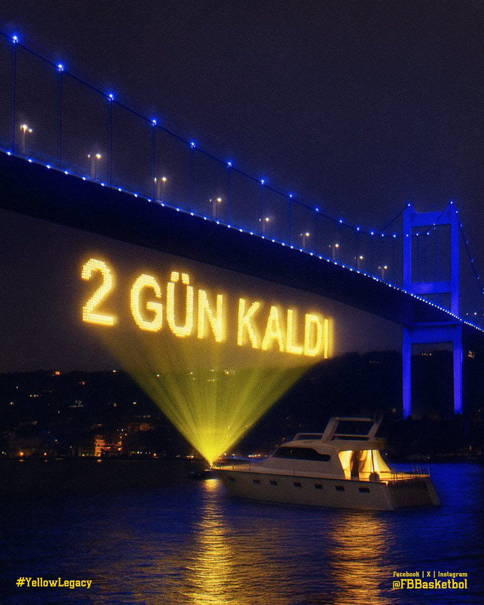 Playoff serisi ilk maçı için evimizde buluşmamıza son 2️⃣ gün! 💛💙

Biletler: bit.ly/4jC1QmR 

#YellowLegacy #EuroLeague