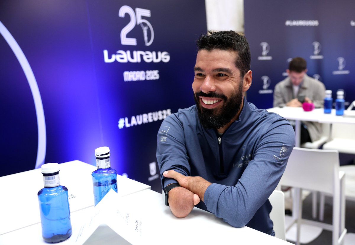 LaureusSport's tweet photo. ✨ Celebrating the power of sport and discussing the best of sport

🎙️ Members of the Laureus World Sports Academy speak with the world's sports media in Madrid

#Laureus25 https://t.co/6etdpbVhqn