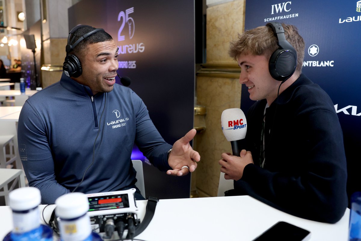 LaureusSport's tweet photo. ✨ Celebrating the power of sport and discussing the best of sport

🎙️ Members of the Laureus World Sports Academy speak with the world's sports media in Madrid

#Laureus25 https://t.co/6etdpbVhqn