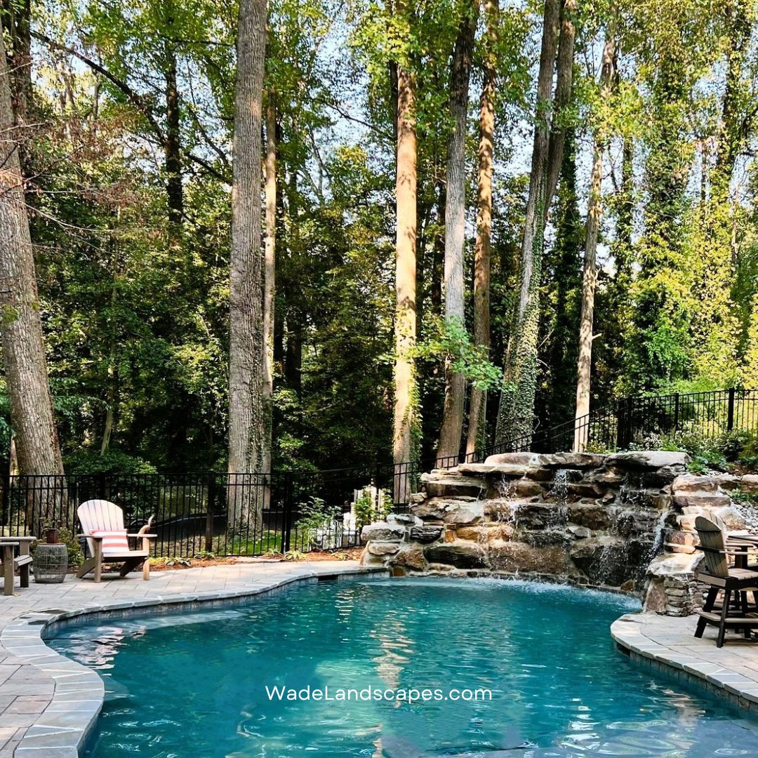 Dreaming of a backyard pool that’s both stunning and functional? At Wade Landscapes, we design custom pools and spas tailored to your space—think infinity edges, sleek finishes, and seamless integration with your Maryland landscape. Ready to dive in?  bit.ly/4kTmPDn.