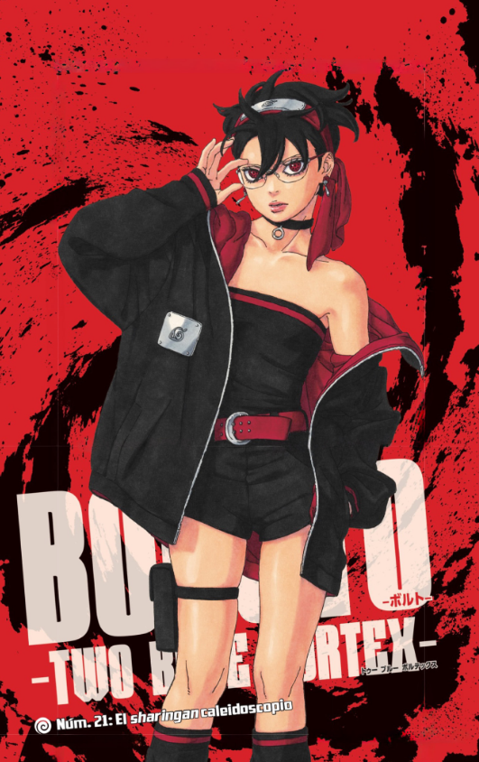 Podéis leer el capítulo 21 de Boruto: Two Blue Vortex, "Mangekyo Sharingan" AQUÍ: mangaplus.shueisha.co.jp/viewer/2011808…

¿Opiniones del capítulo? Vaya barbaridad de portada, Sarada es digna de su apellido.