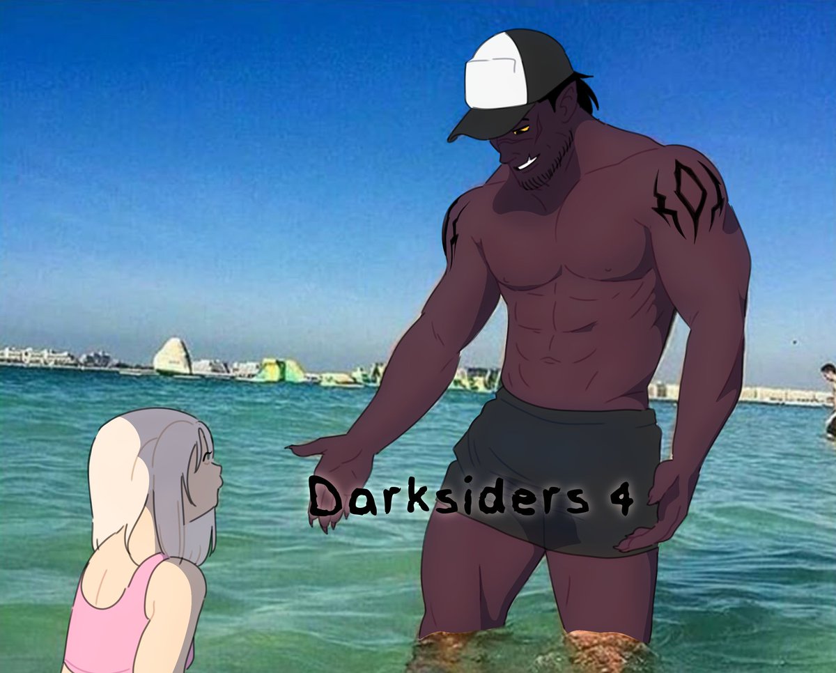 polykirchner's tweet photo. "Daughter, what do you look forward to most in this world?"
Me:

#Darksiders #strife https://t.co/pjG8rWchoE
