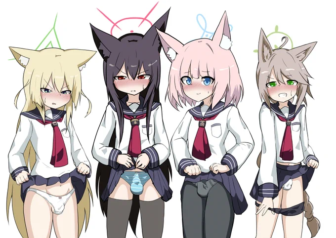 #ブルーアーカイブ #ブルアカ FOX小隊の子達って胸無いよな……もしかして…… 