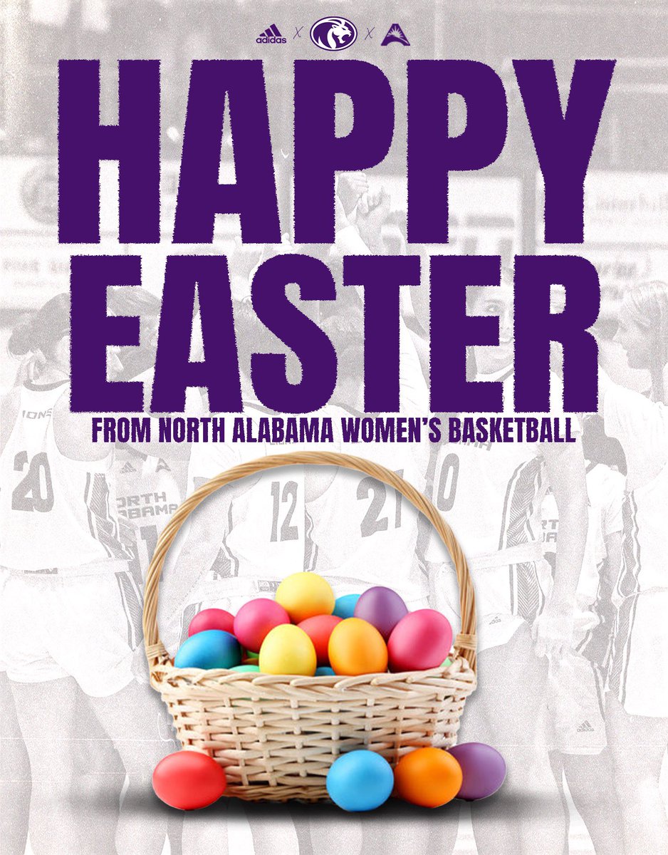 Happy Easter from UNA WBB! 🦁💜