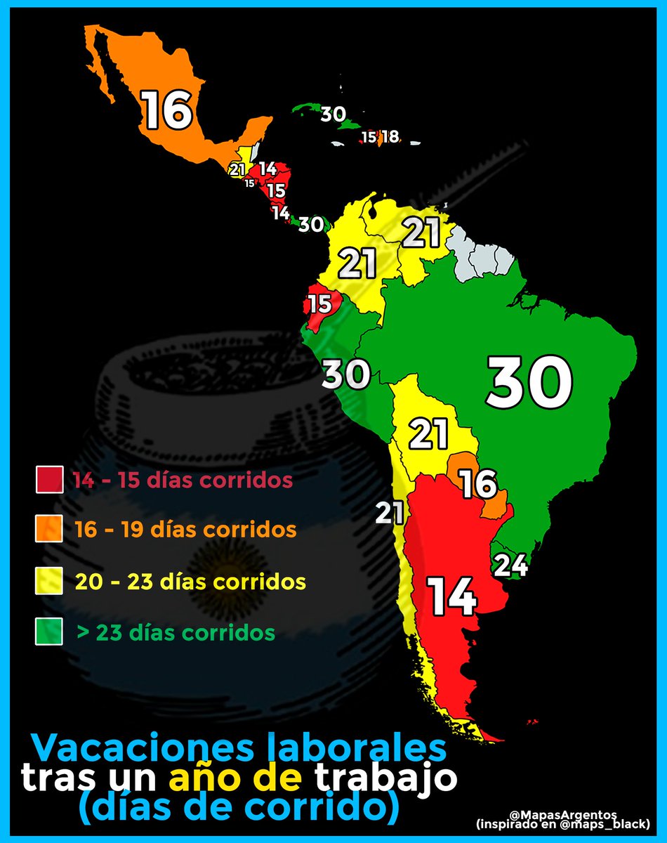 alejandrocsome's tweet photo. @Tv_Libertaria El promedio de horas trabajadas es de los más altos de la región, región donde muchos países tienen más de 15 días de corridos de vacaciones anuales, siendo Argentina uno de los que menos tiene.

Disminuyan feriados, dupliquemos vacaciones y disminuyamos las hs trabajadas. https://t.co/SJGnu5LD90