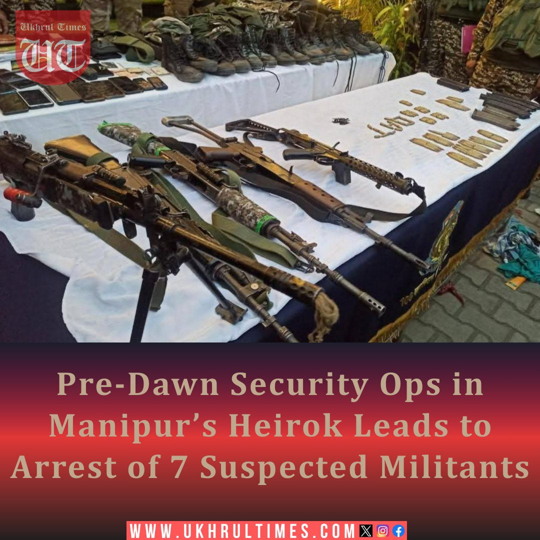 ukhrultimes's tweet photo. #Imphal: The police claimed the raid was based on specific #intelligence inputs and led to the seizure of a significant #CacheOfArms and ammunition, including an INSAS light machine gun, #INSASrifles, a carbine, an MA3 MK-11 rifle, and various calibers of ammunition. #ManipurCrisis #ManipurPolice #CRPF #Heirok #RapidActionForce #ThoupalDistrict
Read more: https://t.co/sM8eyIKDR1