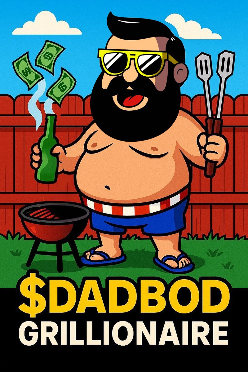 TheDadbodtoken's tweet photo. Barbecues > Boardrooms.
Aprons > Armani.
Tongs > Techbros.
$DADBOD is the real alpha.
#DadbodGrillionaire is just getting started๐
#MemeCoinSeason #ETH #CryptoGains #CrocsAndSocks https://t.co/3XutqNef78
