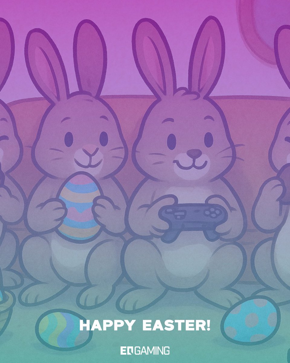 TeamEQG's tweet photo. Happy Easter, gamers! 🐰 https://t.co/dvZgk3DcpU
