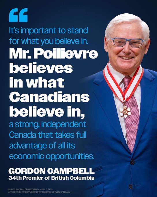 BoswellDoug's tweet photo. Former BC Liberal Premier endorses Pierre: https://t.co/VyEtlxTIY9