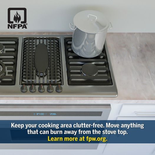 Cooking is the leading cause of home fires.  Follow these safety tips to reduce the risk of a cooking fire in your home.