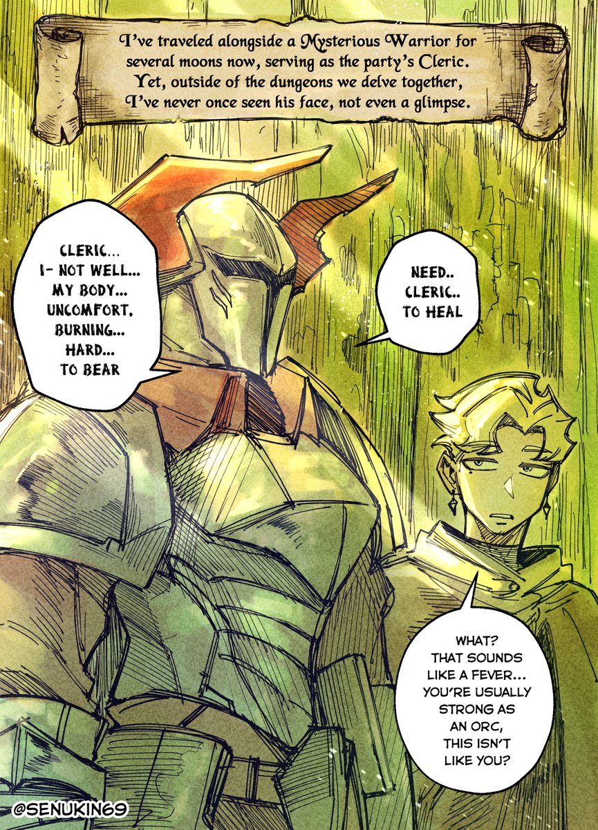 senukin69's tweet photo. The Cleric and The Horned Warrior https://t.co/FCcebthi8g