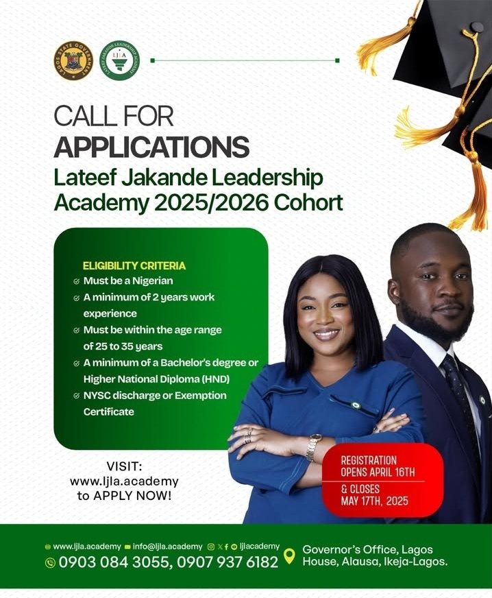 tohire_ng's tweet photo. If you're within the ages of 25 - 35 years, with a minimum of HND or Bachelor’s Degree, here's an opportunity for you! https://t.co/2OcWPVgGwP