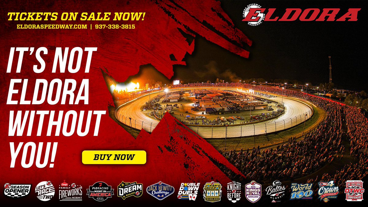 DTWC (@dtwcateldora) on Twitter photo 45th Annual DTWC tickets and campsites are currently on sale. Make plans to join us <a href="/EldoraSpeedway/">ELDORA SPEEDWAY</a>! <a href="/lucasdirt/">#๐๐๐ฐ๐ฎ๐๐๐ถ๐ฟ๐ ๐</a> eldoraspeedway.com/event/45th-dtwโฆ 45th Annual DTWC tickets and campsites are currently on sale. Make plans to join us <a href="/EldoraSpeedway/">ELDORA SPEEDWAY</a>! <a href="/lucasdirt/">#๐๐๐ฐ๐ฎ๐๐๐ถ๐ฟ๐ ๐</a> eldoraspeedway.com/event/45th-dtwโฆ