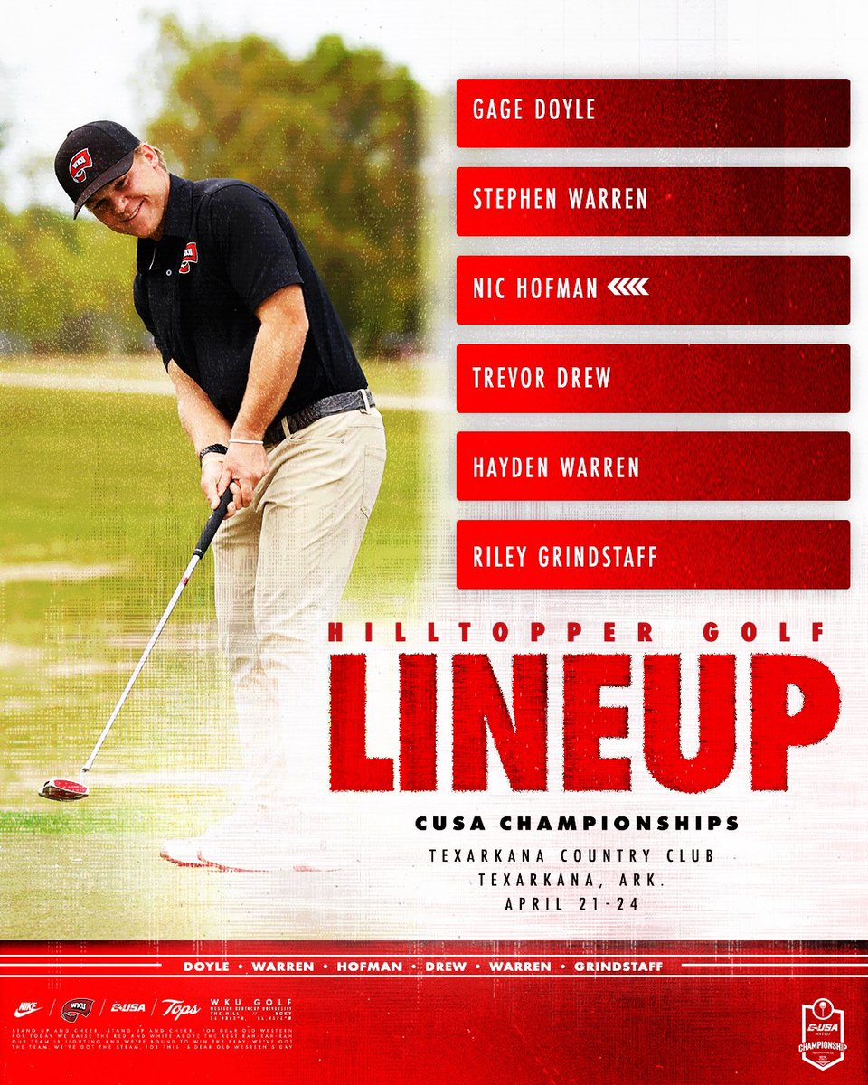 Just under 24 hours until we tee off at the CUSA Championships!

#GoTops