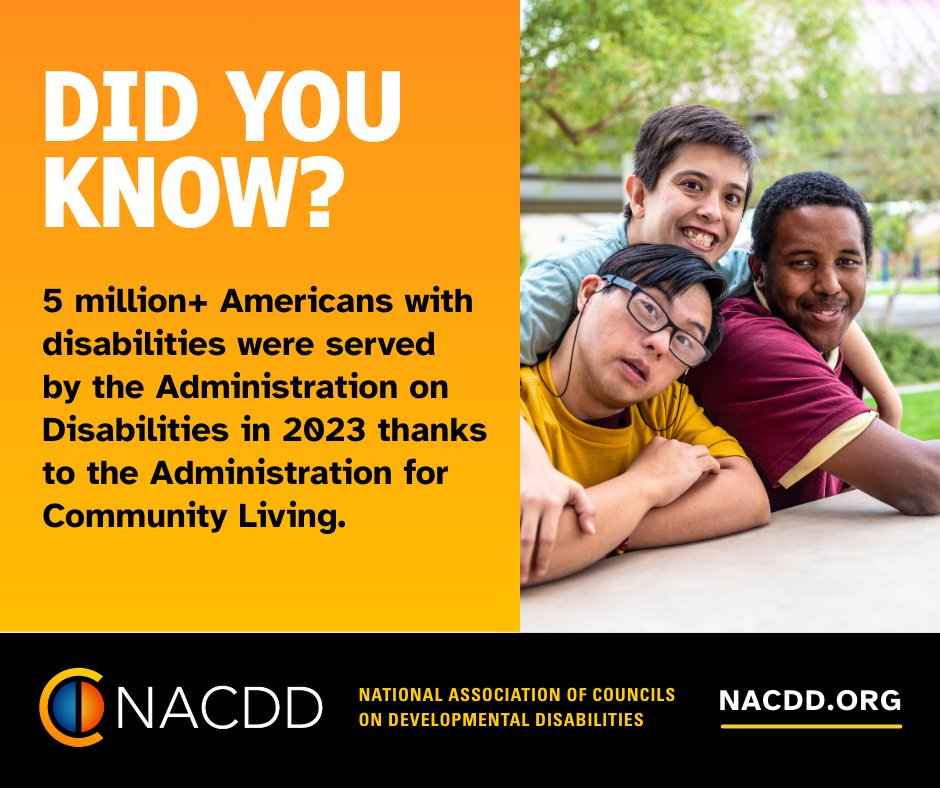 SCDDCouncil's tweet photo. Did you know that the Administration for Community Living has supported millions of Americans with disabilities and older Americans to live, work, worship, play and age in place?
#ThanksToACL, our communities are richer when everyone is included. https://t.co/k9gAhEPYJG