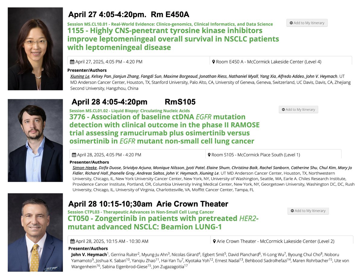 Xiuning Le MD PhD (@lexiuning) on Twitter photo #AACR25 is just around the corner! I’m honored to share our latest research from <a href="/MDAndersonNews/">MD Anderson Cancer Center</a> as oral presentations. <a href="/lungoncdoc/">Eric K. Singhi, MD</a>
👉 I will present our global cohort of #LMD, a global collaboration with <a href="/Alfdoc2/">Alfredo Addeo MD</a> <a href="/KelseyPanMD/">Kelsey Pan, MD, MPH</a> <a href="/LealTiciana/">Ticiana Batista (Leal)</a> <a href="/HwakeleeMD/">Heather Wakelee</a> and other colleagues. #AACR25 is just around the corner! I’m honored to share our latest research from <a href="/MDAndersonNews/">MD Anderson Cancer Center</a> as oral presentations. <a href="/lungoncdoc/">Eric K. Singhi, MD</a>
👉 I will present our global cohort of #LMD, a global collaboration with <a href="/Alfdoc2/">Alfredo Addeo MD</a> <a href="/KelseyPanMD/">Kelsey Pan, MD, MPH</a> <a href="/LealTiciana/">Ticiana Batista (Leal)</a> <a href="/HwakeleeMD/">Heather Wakelee</a> and other colleagues.