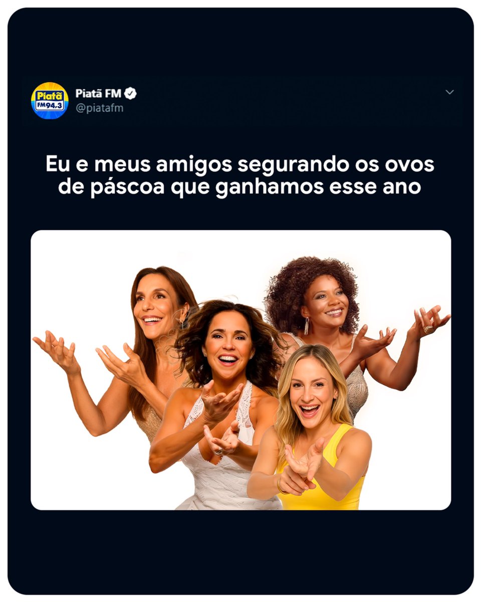 A vida além de não ser fácil, ainda fica difícil! 🤣 Quem aí tá nessa mesma situação? 🍫🐰

#páscoa #OvoDePáscoa #PiatãFM