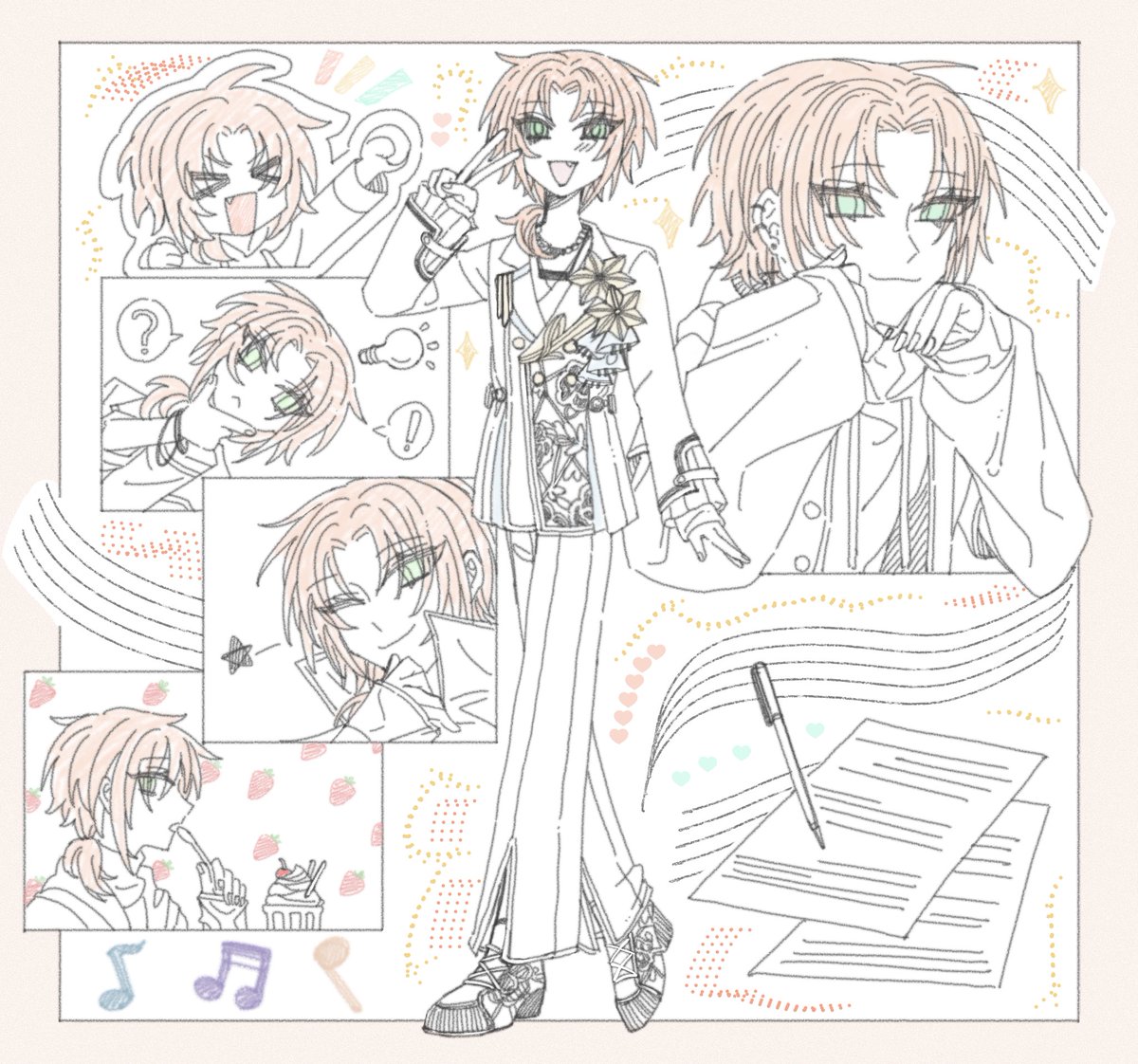 画给朋友的月永雷欧☺️😚