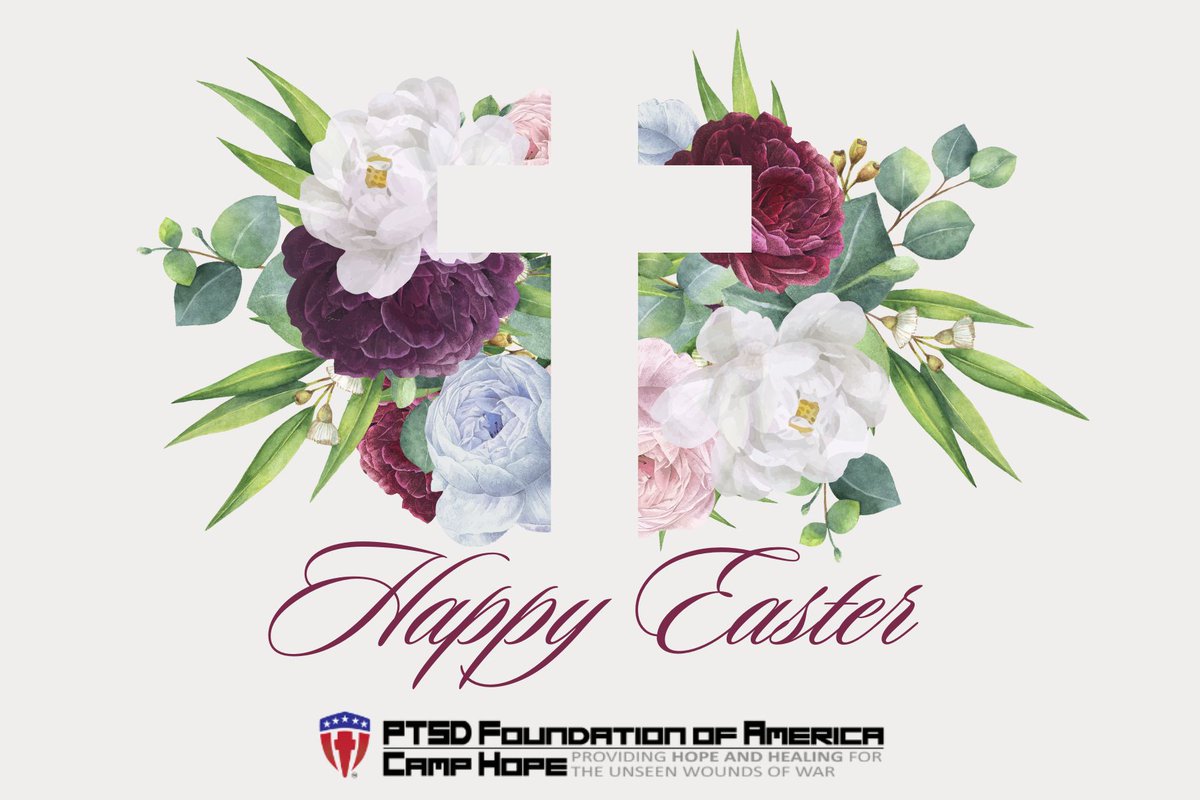May this Easter fill your heart with peace, your home with joy, and your spirit with the enduring hope found in Christ’s resurrection. Thank you for being part of our mission and for supporting our warriors on their journey to healing.

The PTSD Foundation of America / Camp Hope